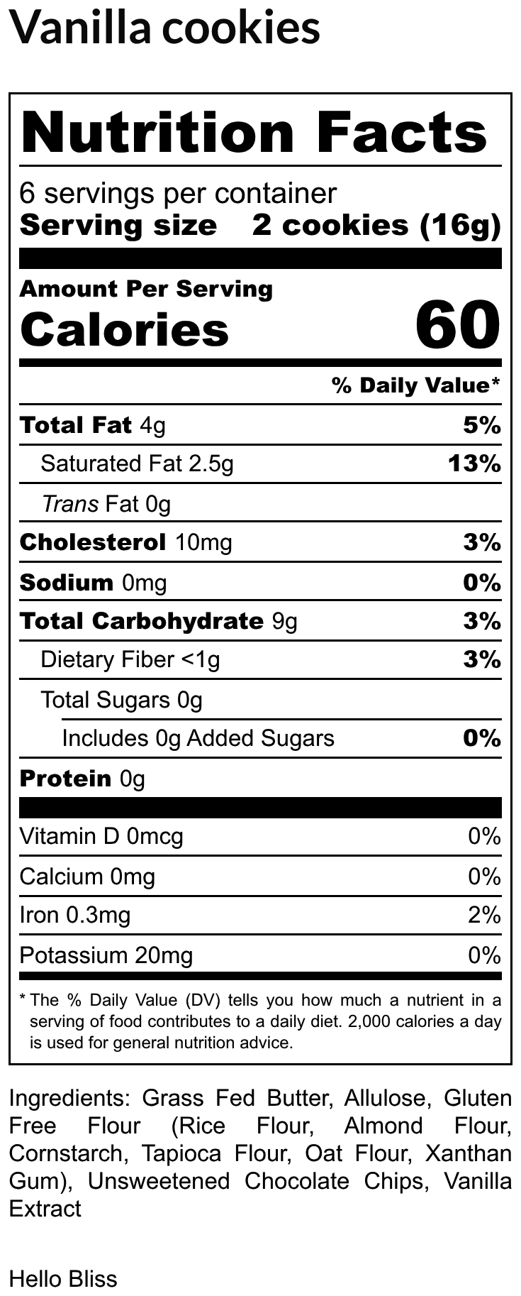 Vanilla Cookie with Chocolate